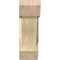 Ekena Millwork Traditional Slat Rough Sawn Bracket w/ Offset Brace, Douglas Fir, 8"W x 20"D x 24"H BKT0806X20X24TRA06RDF - alternate 2